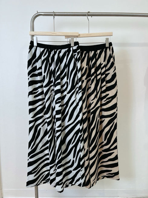 Women Casual Tiger Print Loose Straight Cut Trousers